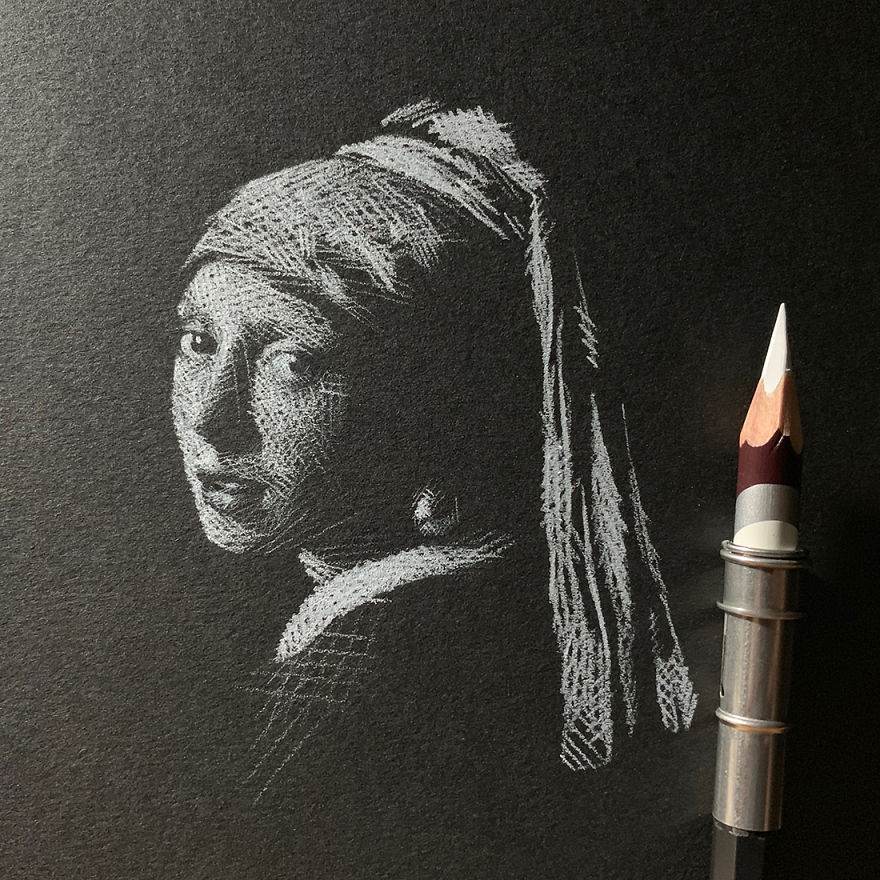 When White Pencil Meets Black Paper…