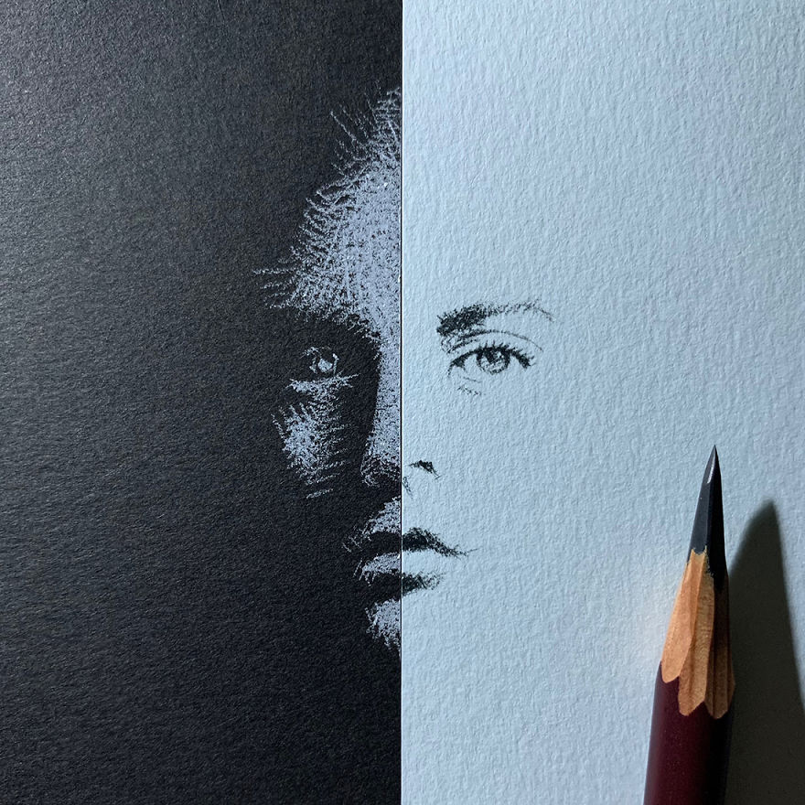 When White Pencil Meets Black Paper…