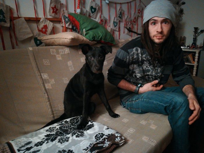 My Husband And Our Dog First Time Together, Three Years Ago. They Are Clearly Soulmates