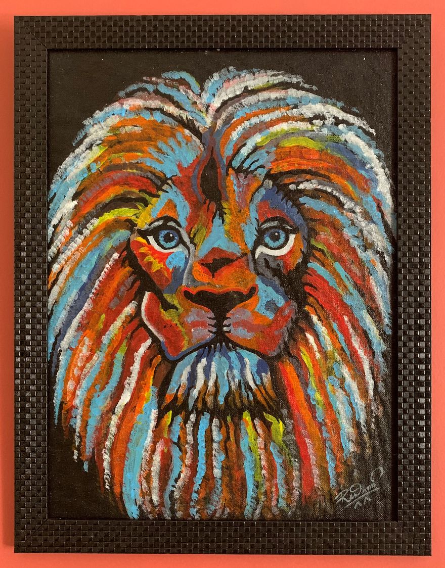 I Tried Painting Different Stylistics Using Acrylic Paint