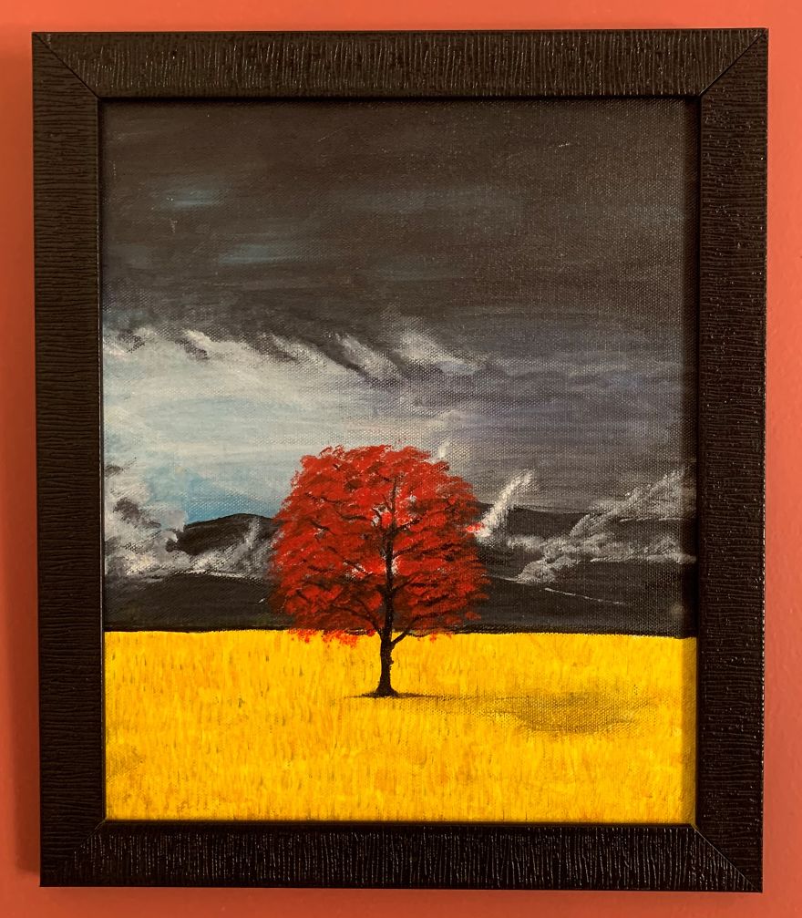 I Tried Painting Different Stylistics Using Acrylic Paint