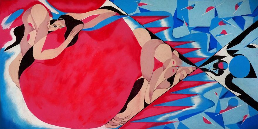 My First Tries At Pastel To Record My Emotions