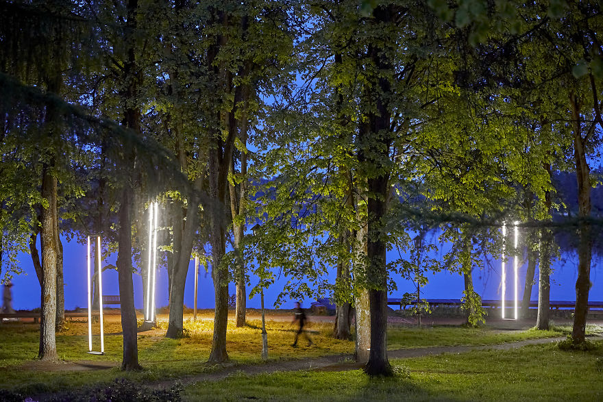 We Photographed The Swing Park Installed In Trakai, Lithuania We Photographed The Swing Park Installed In Trakai, Lithuania