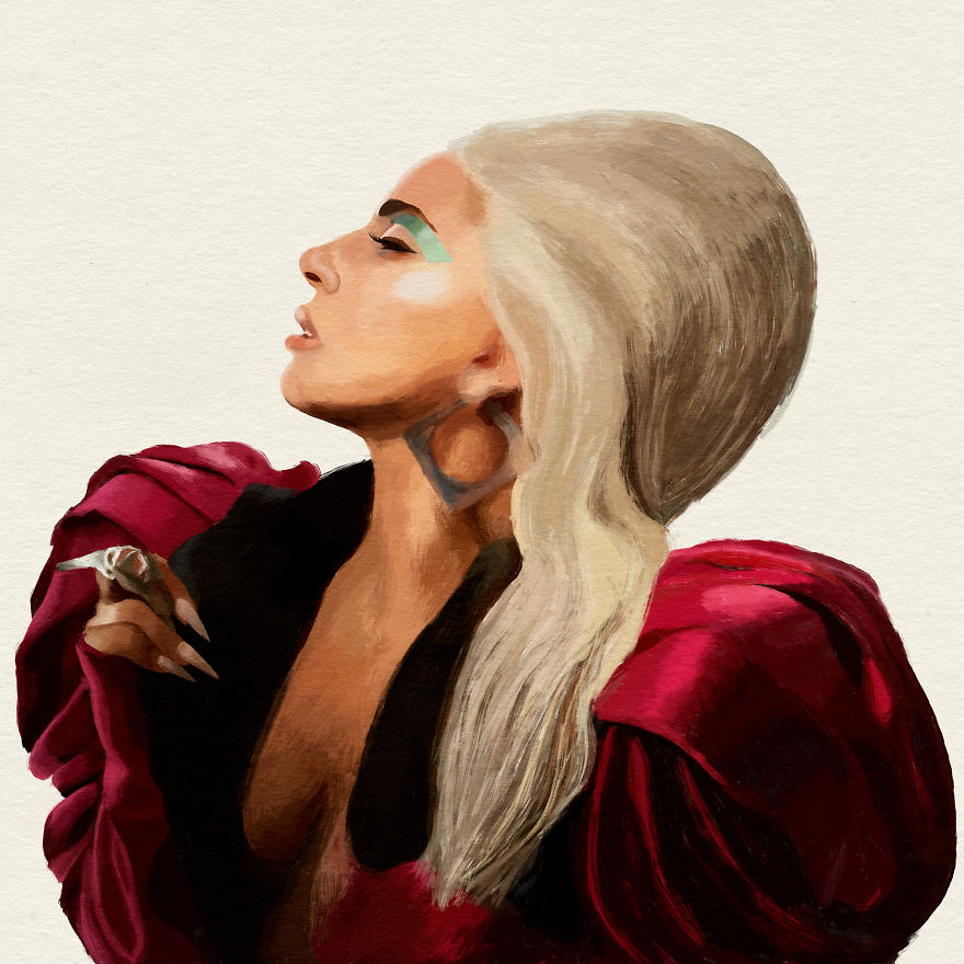 I Explored Portrait Art By Drawing Music Artists On My iPad Pro Using The Apple Pencil