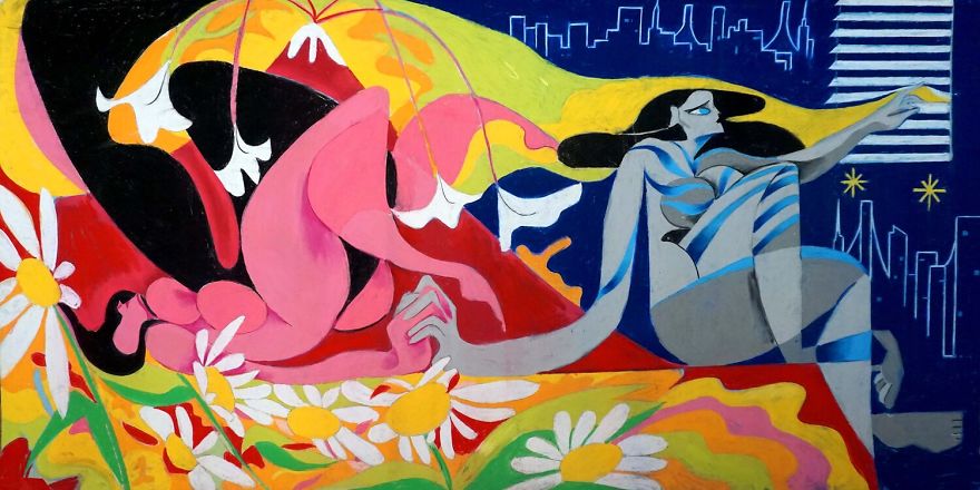 My First Tries At Pastel To Record My Emotions