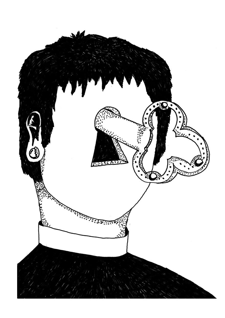 These Black & White Illustrations Illustrate The People And The Problems Of This Sick Society