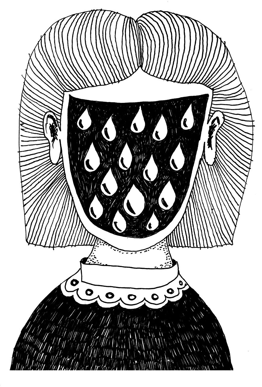 These Black & White Illustrations Illustrate The People And The Problems Of This Sick Society