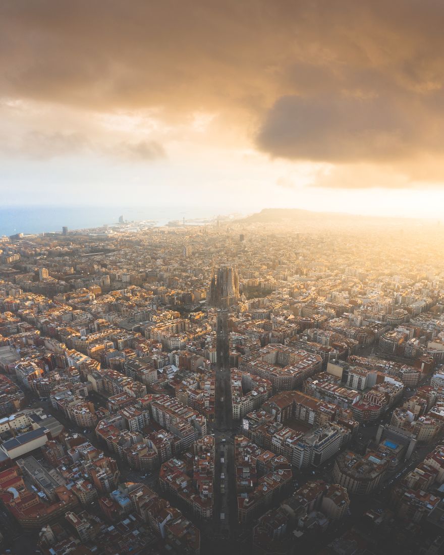 One Of The Most Amazing Sunsets In Barcelona