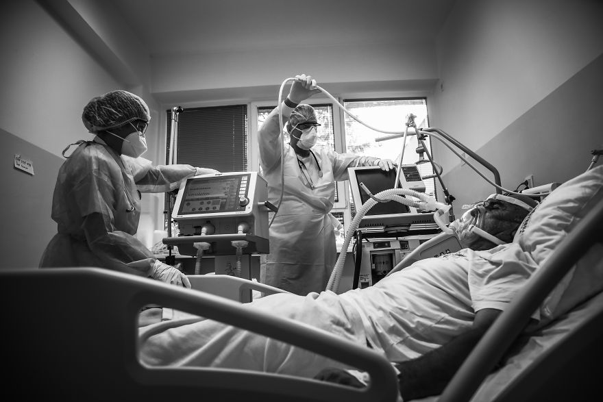 At The Front Lines, A Battle With The Coronavirus Is Fought Until The Last Breath At The Front Lines, A Battle With The Coronavirus Is Fought Until The Last Breath