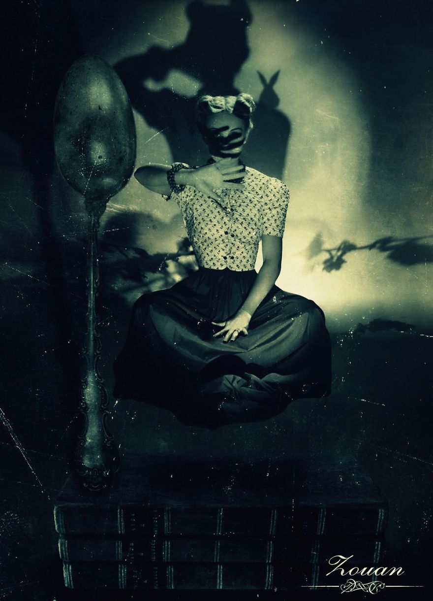 I Combined Vintage Pictures With My Surrealistic Imagination (13 Pics)