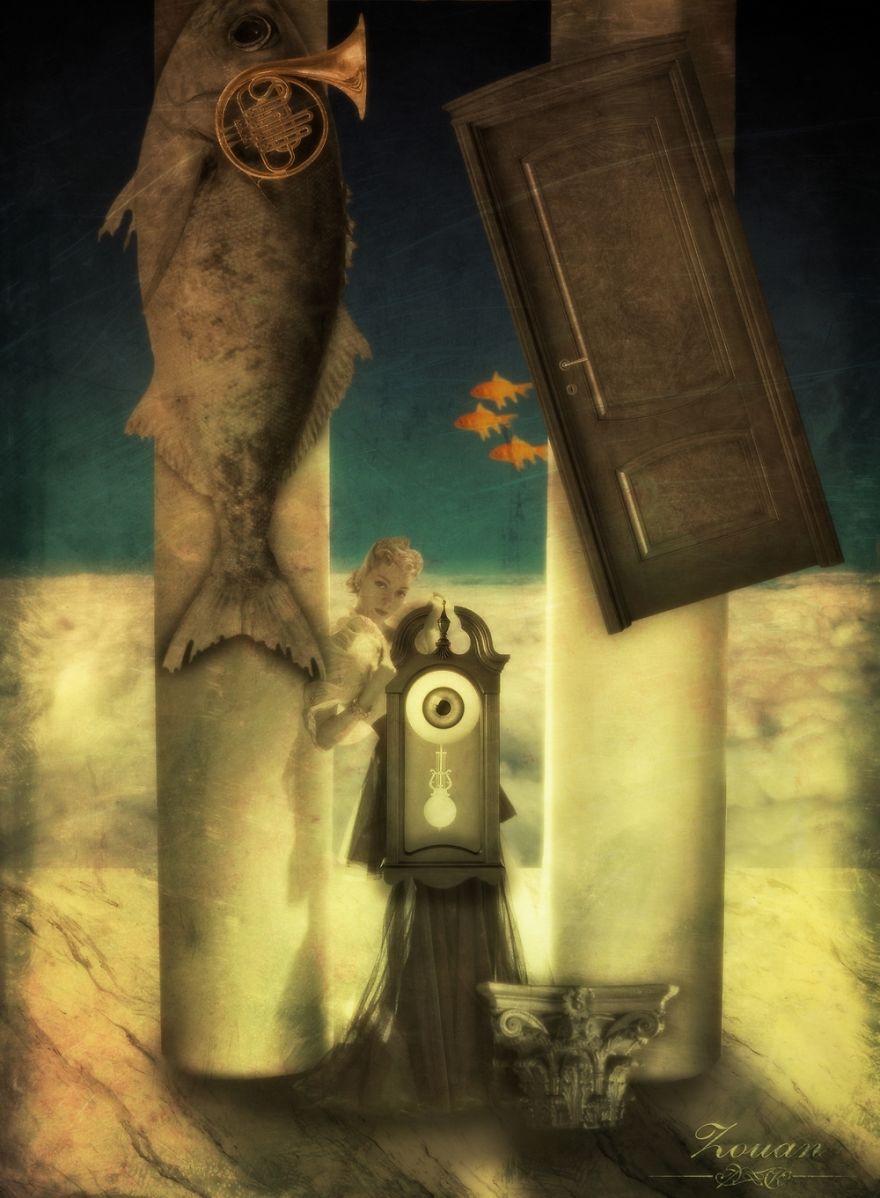 I Combined Vintage Pictures With My Surrealistic Imagination (13 Pics)