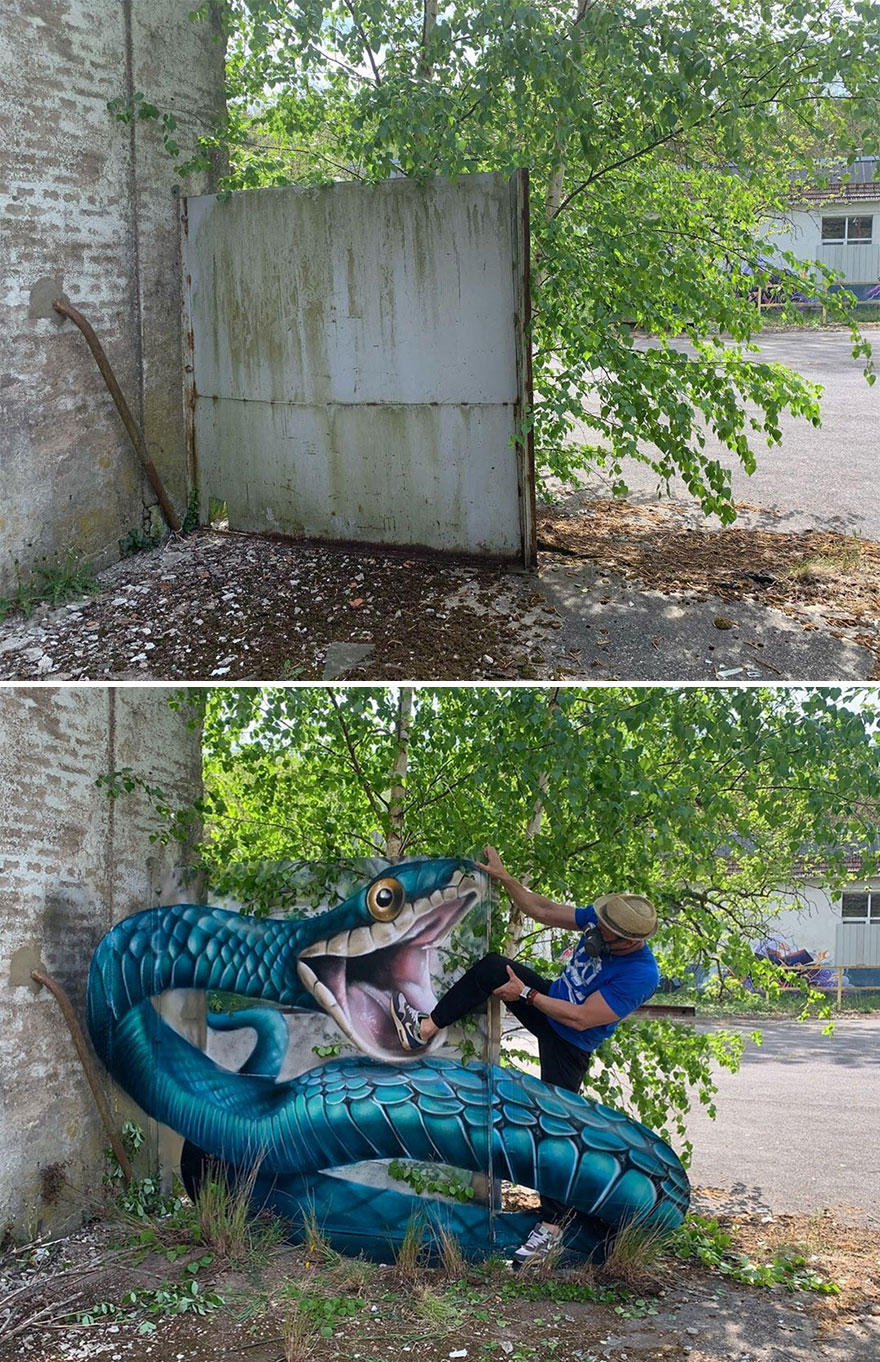 The Graffiti Of This French Street Artist Seems To Come Alive And Come Off The Walls