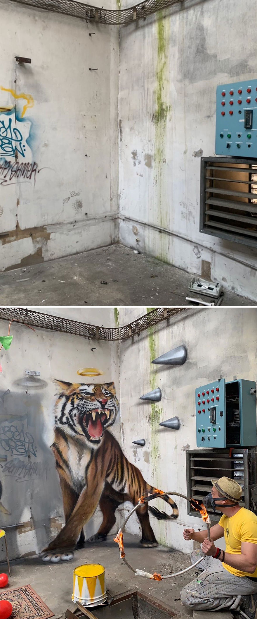 The Graffiti Of This French Street Artist Seems To Come Alive And Come Off The Walls
