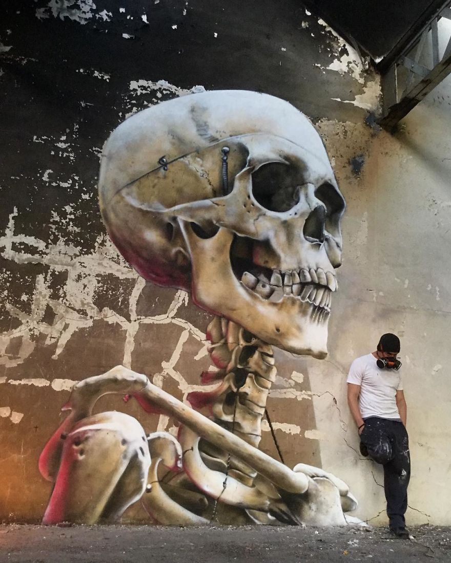 The Graffiti Of This French Street Artist Seems To Come Alive And Come Off The Walls