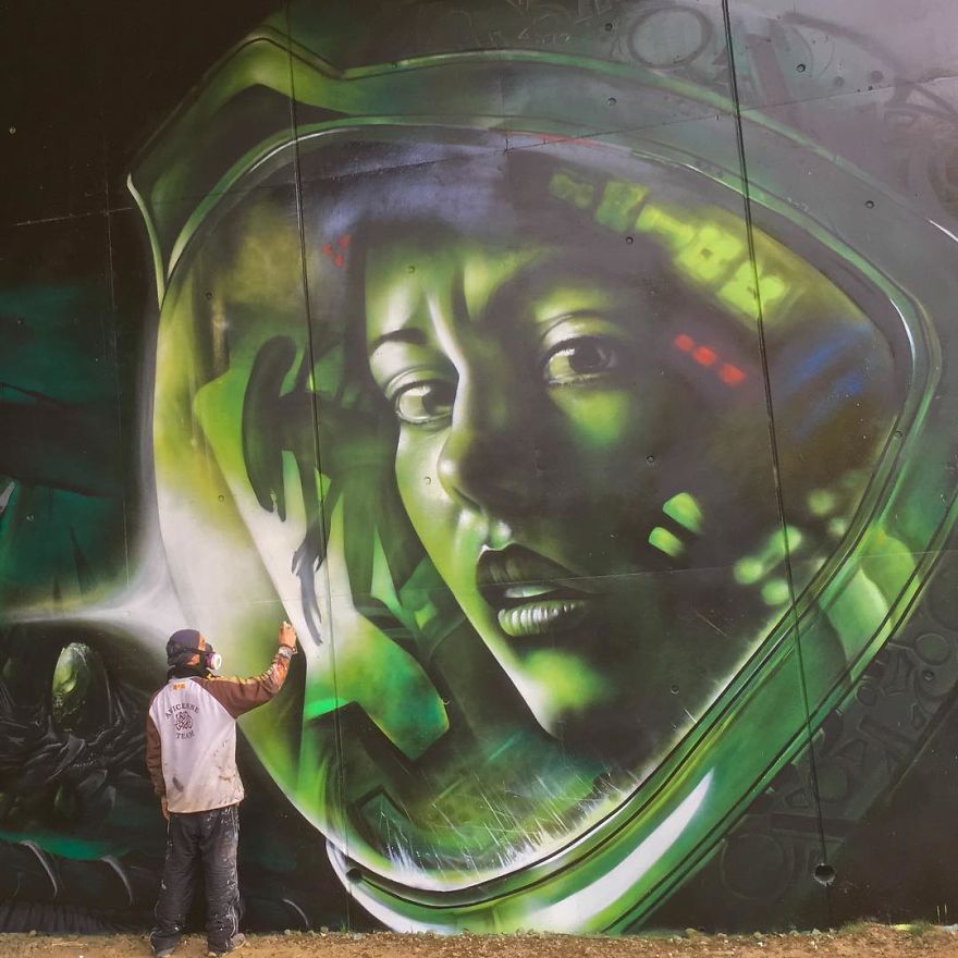 The Graffiti Of This French Street Artist Seems To Come Alive And Come Off The Walls