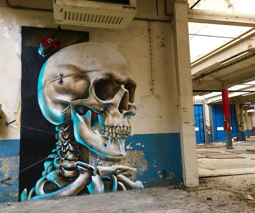 The Graffiti Of This French Street Artist Seems To Come Alive And Come Off The Walls