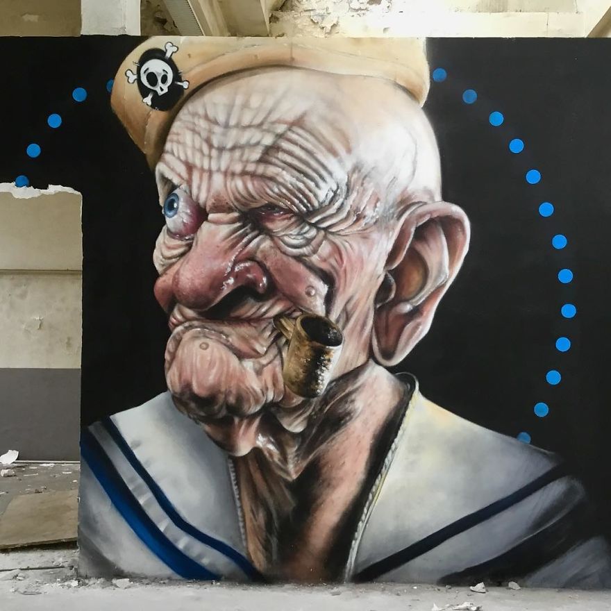 The Graffiti Of This French Street Artist Seems To Come Alive And Come Off The Walls