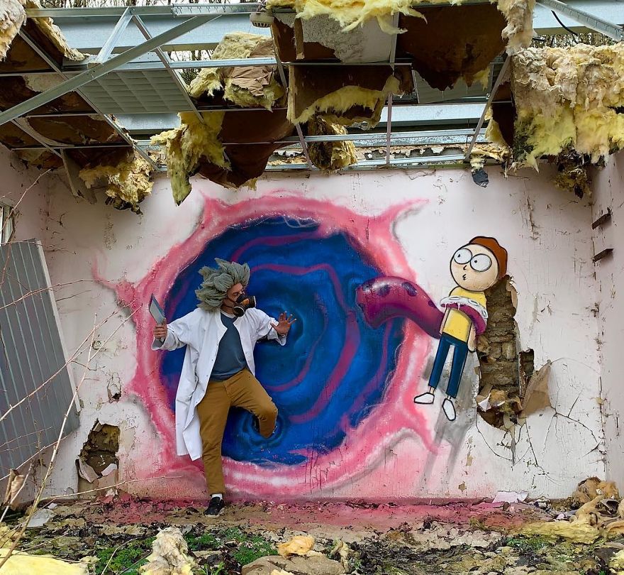 The Graffiti Of This French Street Artist Seems To Come Alive And Come Off The Walls