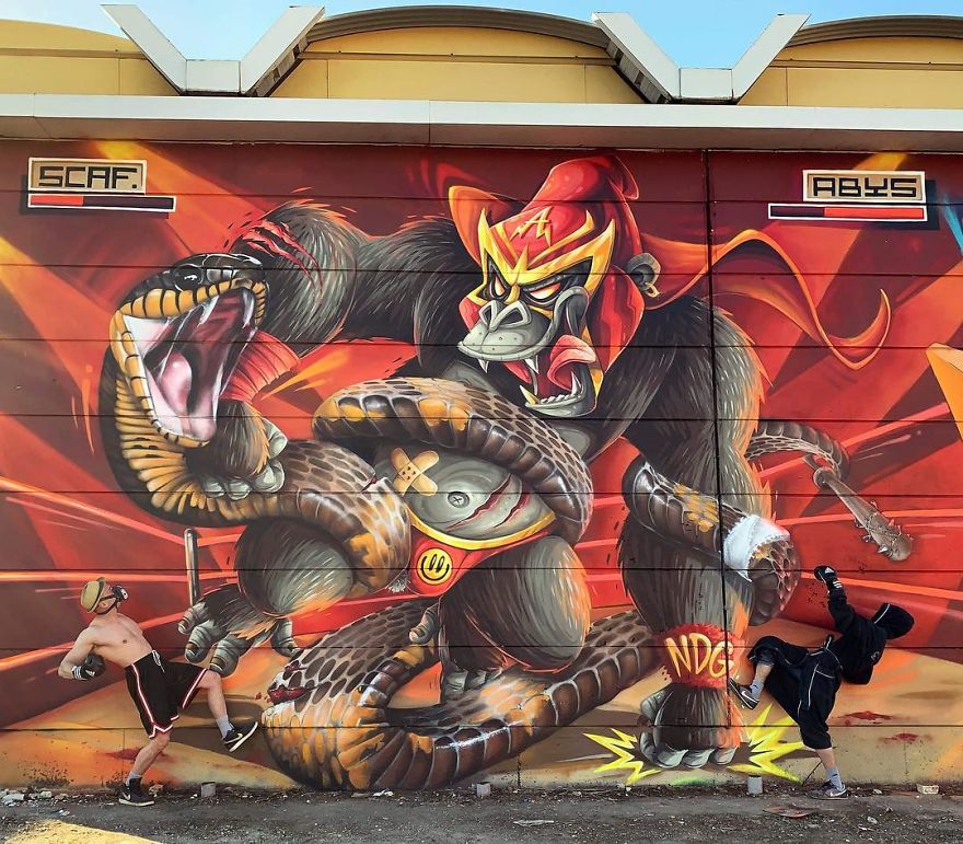 The Graffiti Of This French Street Artist Seems To Come Alive And Come Off The Walls