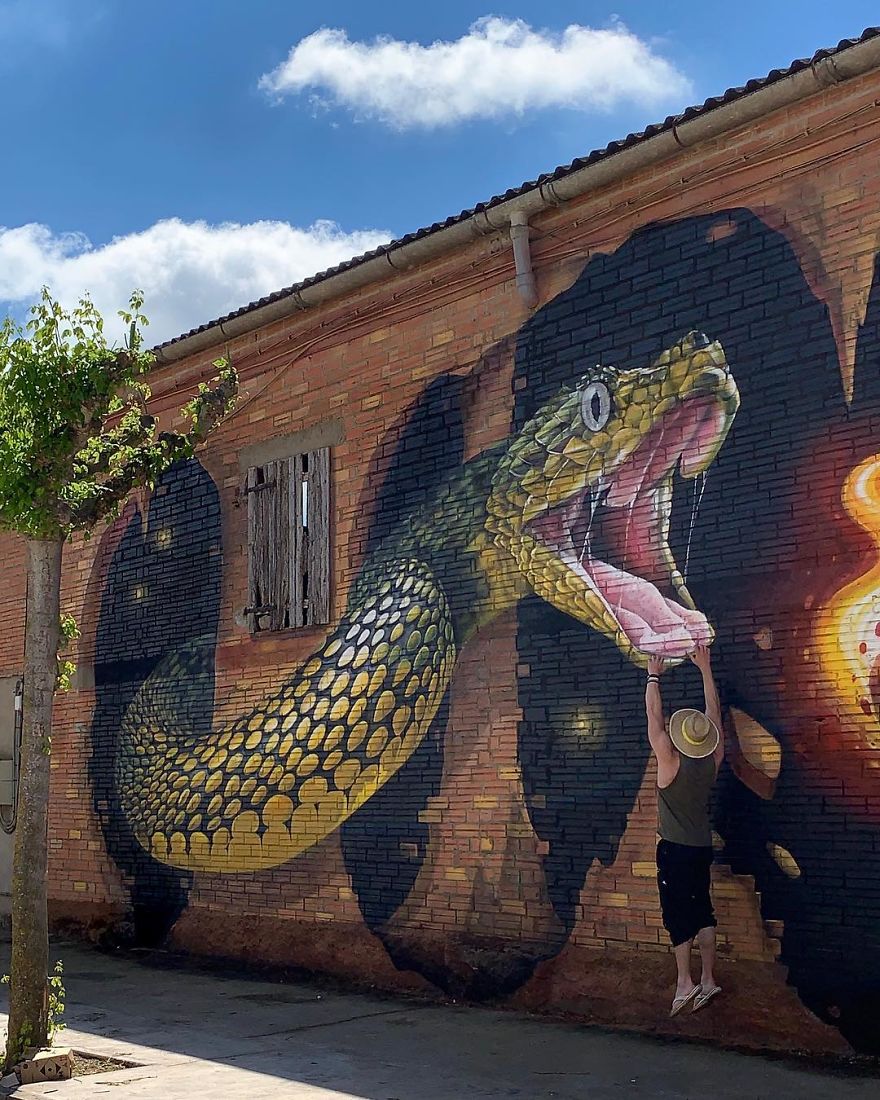 The Graffiti Of This French Street Artist Seems To Come Alive And Come Off The Walls