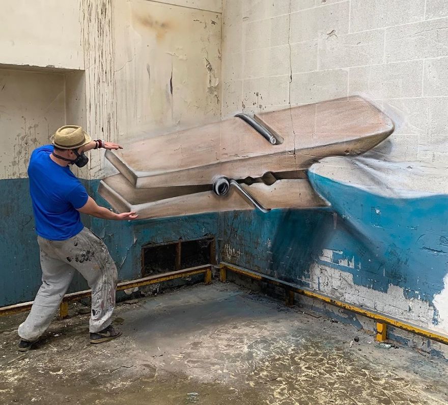 The Graffiti Of This French Street Artist Seems To Come Alive And Come Off The Walls