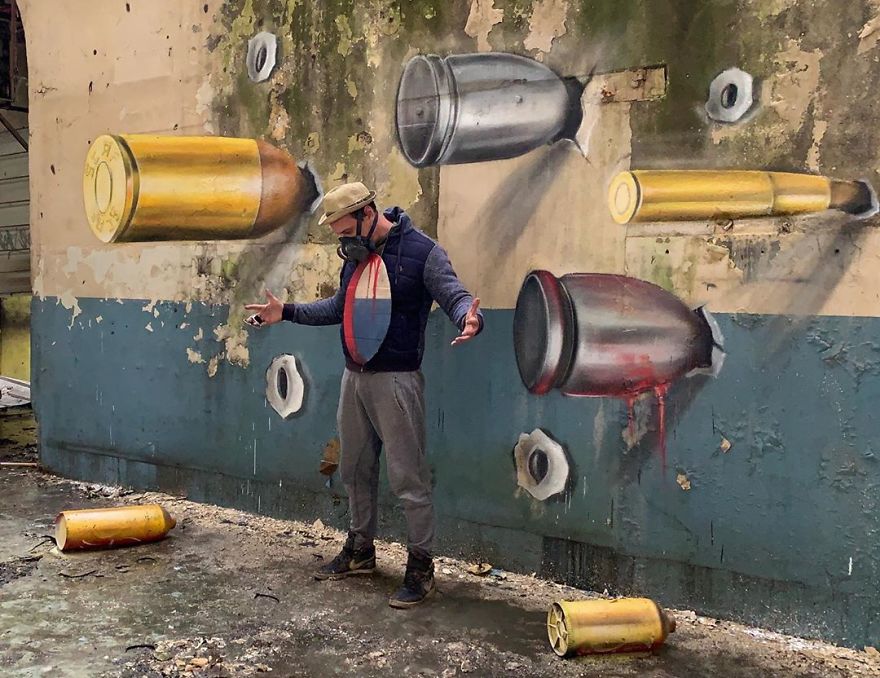 The Graffiti Of This French Street Artist Seems To Come Alive And Come Off The Walls