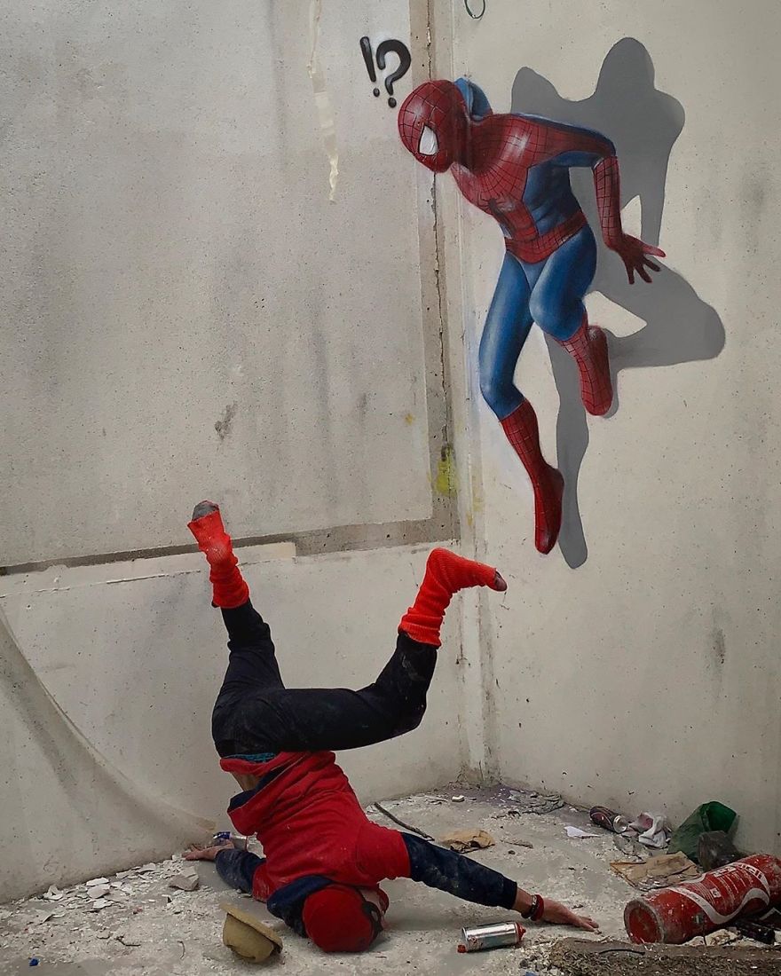 The Graffiti Of This French Street Artist Seems To Come Alive And Come Off The Walls