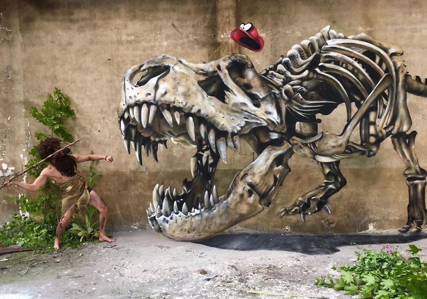 The Graffiti Of This French Street Artist Seems To Come Alive And Come Off The Walls