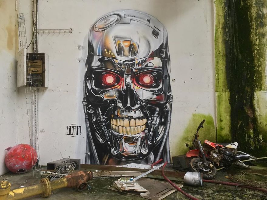 The Graffiti Of This French Street Artist Seems To Come Alive And Come Off The Walls