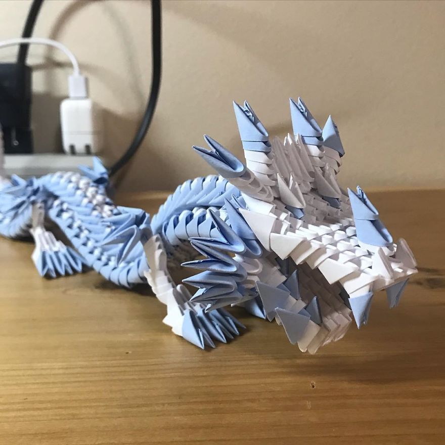Artist Folds Amazing 3D Animals Out Of Strips Of Paper (19 Pics)