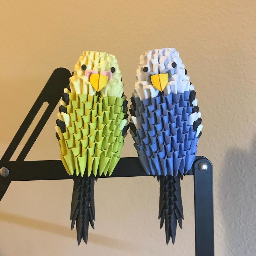 Artist Folds Amazing 3D Animals Out Of Strips Of Paper (19 Pics)