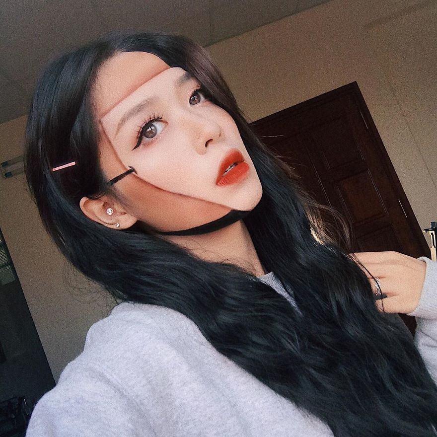 Self-Taught-Makeup-Artist-Optical-Illusions-Hoa-Trang