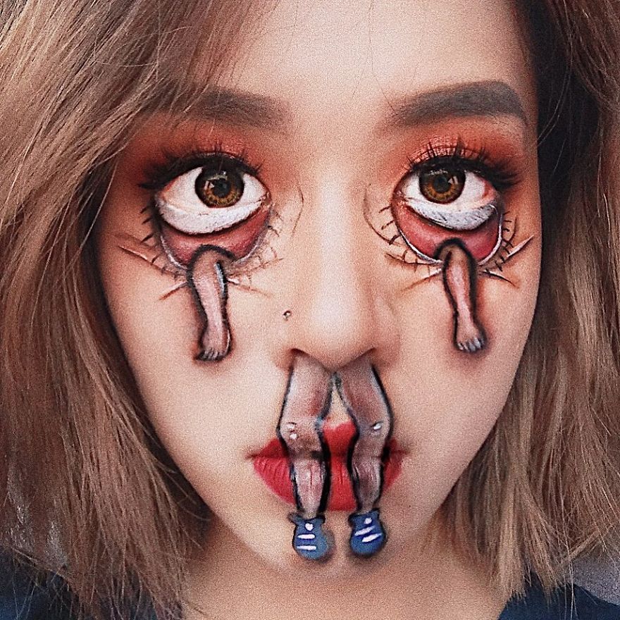 Self-Taught-Makeup-Artist-Optical-Illusions-Hoa-Trang
