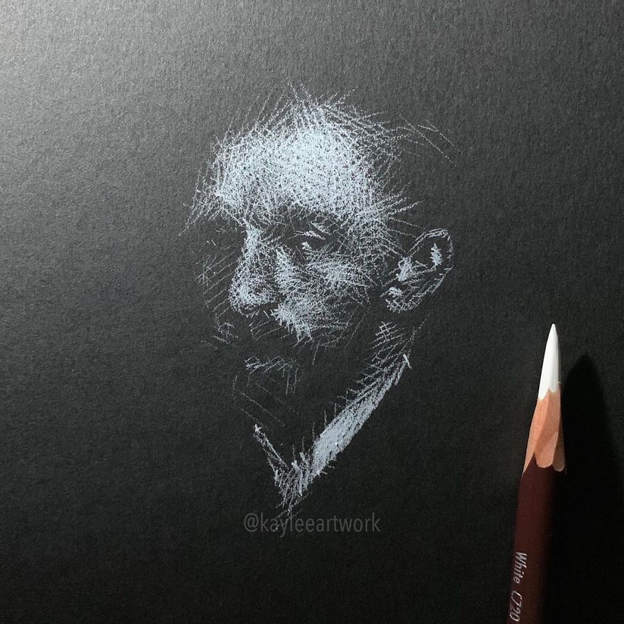When White Pencil Meets Black Paper…
