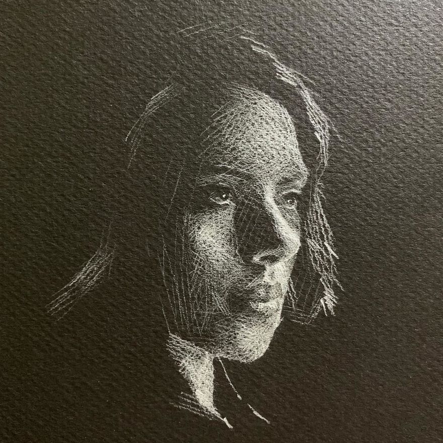 When White Pencil Meets Black Paper…