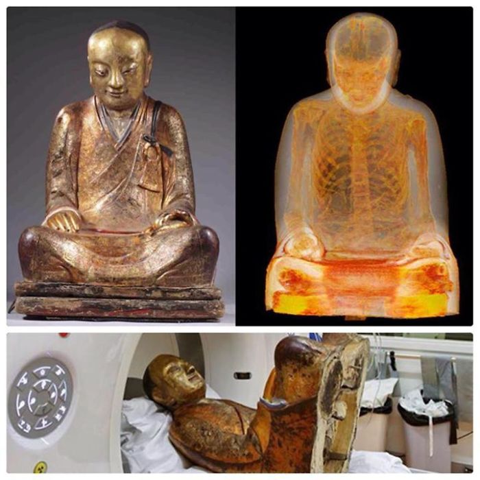 A Ct Scan Revealed A Mummified Monk Inside Who Is Believed To Be Buddhist Master Liuquan