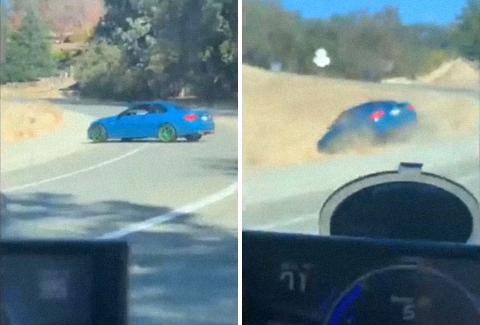 BMW Driver Tries To Drift