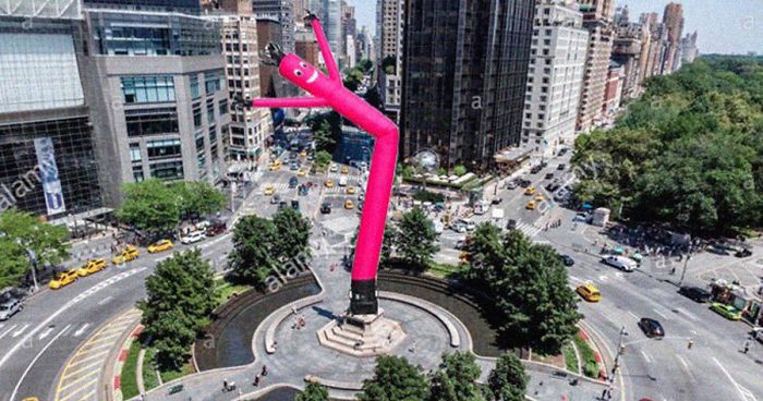 Someone Swaps Racist Monuments With Colorful Air Dancers In Hilarious Pics And People Think It’s An Awesome Idea