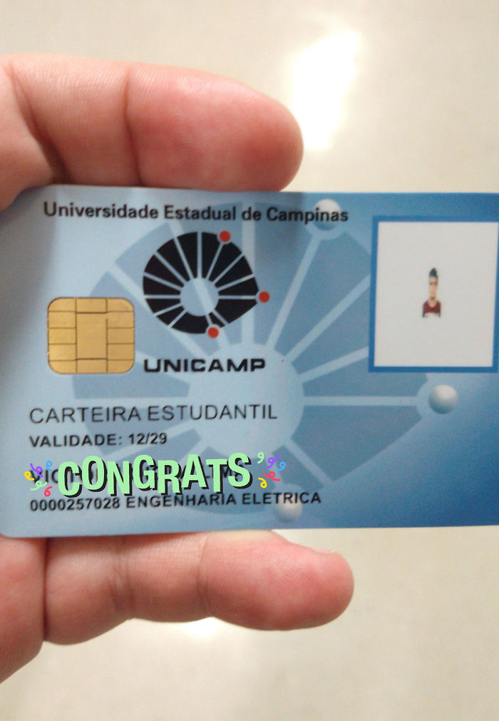 My Photo In My College Card