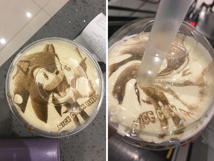 There’s A DIY Print In Our Local Milk Tea Shop And I Accidentally Sent Them The Wrong Picture. Maybe This Is Why The Barista Looked At Me Weird