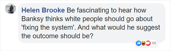 Banksy's Statement About White Privilege Gets Over 2 Million Likes In 2 Days