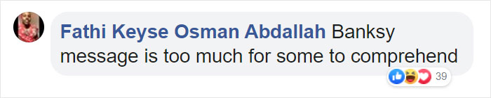 Banksy's Statement About White Privilege Gets Over 2 Million Likes In 2 Days Banksy's Statement About White Privilege Gets Over 2 Million Likes In 2 Days