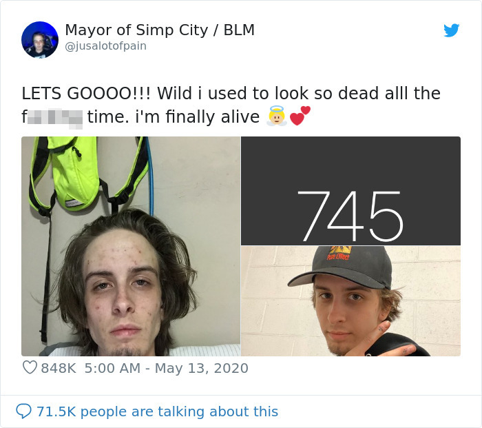 Guy Shares Pics Before And 745 Days After Quitting Drugs And The Transformation Is Incredible Guy Shares Pics Before And 745 Days After Quitting Drugs And The Transformation Is Incredible