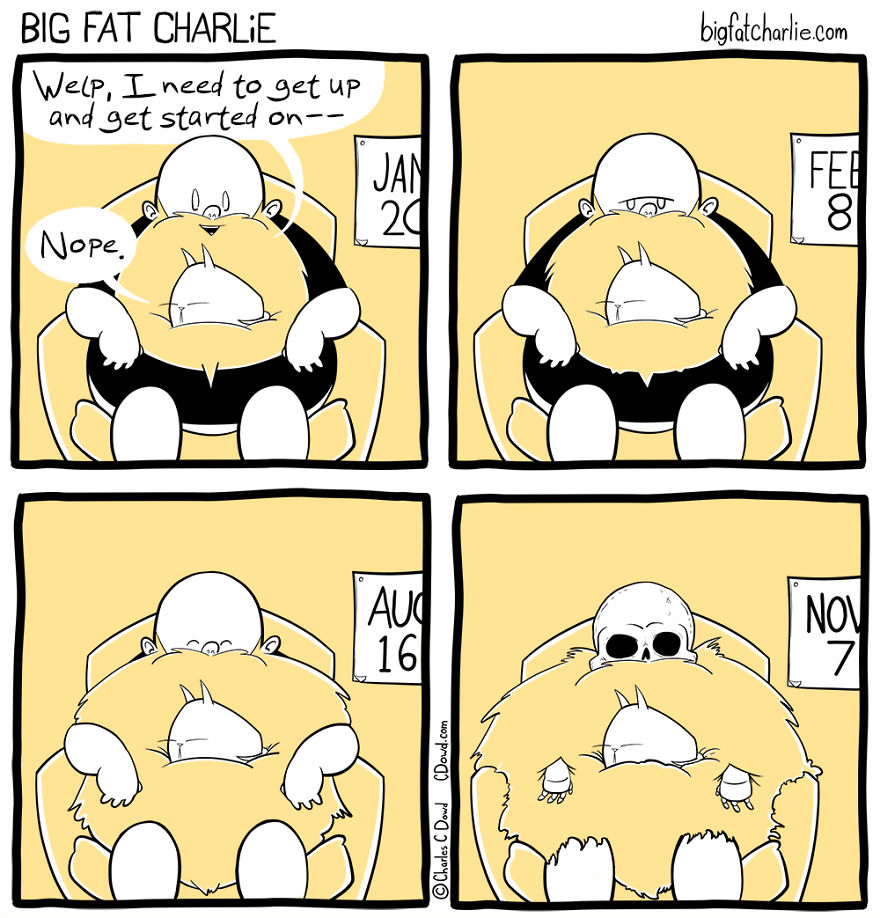 13 Comics About Being Fat, Having Diabetes, And A Cat