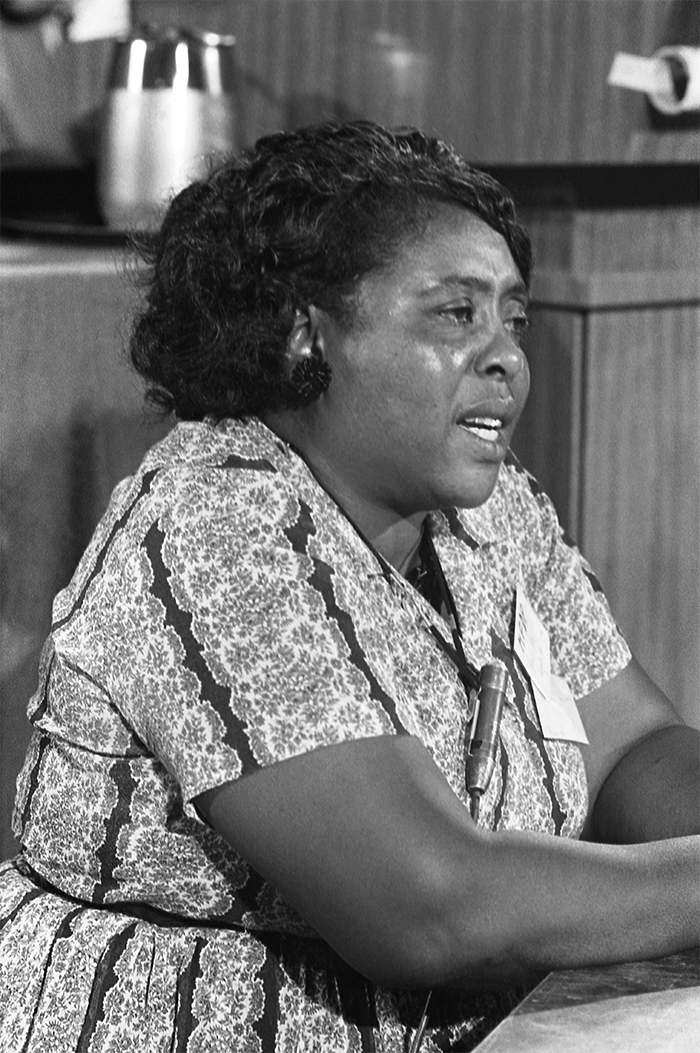 Fannie Lou Hamer - member of Mississippi’s first integrated delegation