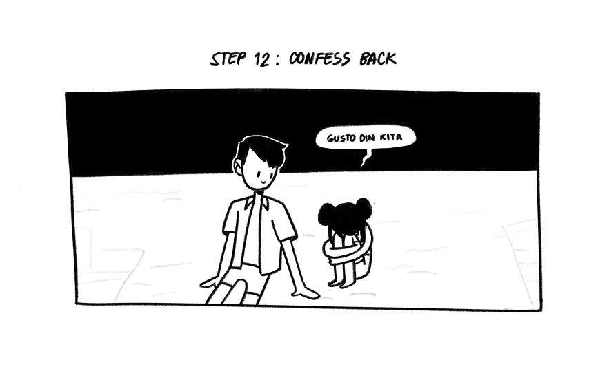 Girl Illustrates The 15 Steps It Took For Her And Her BF To Confess Their Feelings To Each Other And Start Dating