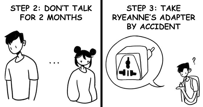 Girl Illustrates The 15 Steps It Took For Her And Her BF To Confess Their Feelings To Each Other And Start Dating