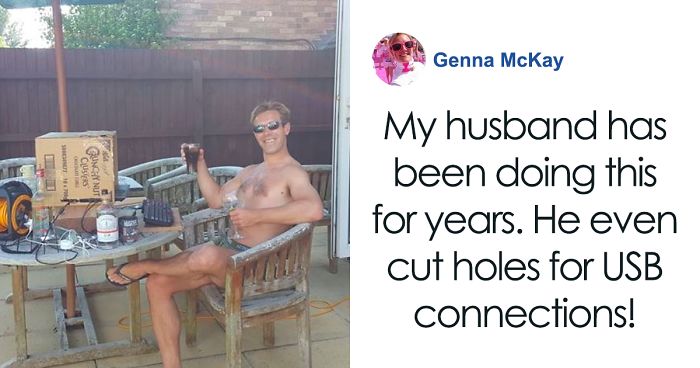 Man Comes Up With A Cheap Idea To Protect Laptops From The Sun And It Actually WorksMan Comes Up With A Cheap Idea To Protect Laptops From The Sun And It Actually Works