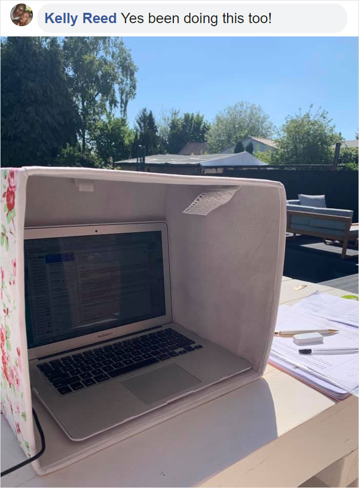 Man Comes Up With A Cheap Idea To Protect Laptops From The Sun And It Actually Works Man Comes Up With A Cheap Idea To Protect Laptops From The Sun And It Actually Works