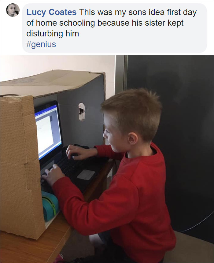 Man Comes Up With A Cheap Idea To Protect Laptops From The Sun And It Actually Works